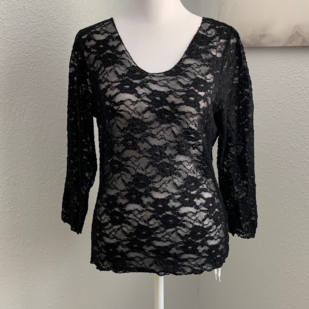 NWOT Surrealist mesh top